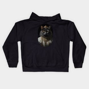 Her Majesty Kitty Queen Kids Hoodie